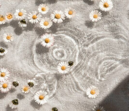 일상 속에서 피어나는 웰니스 문화, 내 몸과 마음 돌보는 새로운 습관 white and blue floral textile